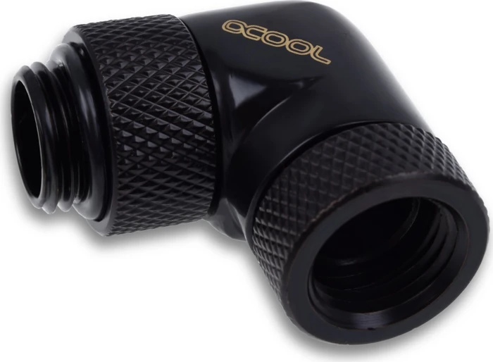 Alphacool Eiszapfen 90° L-Winkeladapter G1/4" AG auf G1/4" IG, deep black, 4er-Pack