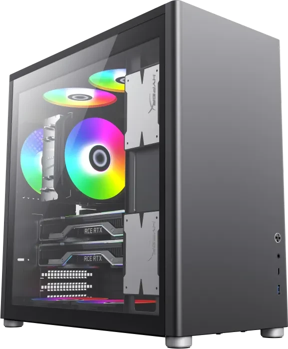 GameMax Spark Pro Black, Glasfenster