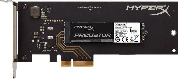Kingston FURY Predator 960GB, Add-In Card / PCIe 2.0 x4