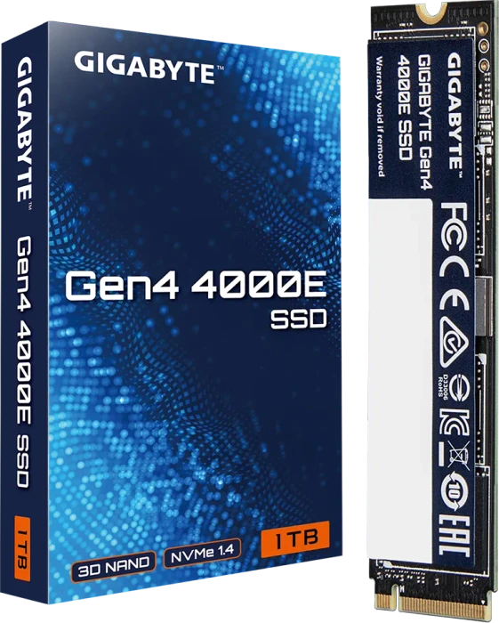 GIGABYTE Gen4 4000E SSD 1TB, M.2 2280 / M-Key / PCIe 4.0 x4