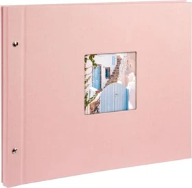 Goldbuch Schraubalbum Bella Vista 39x31 schwarze Seiten rosa