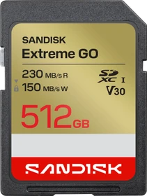 SanDisk Extreme GO R230/W150 512GB, UHS-I, Class 10