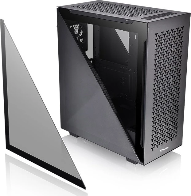 Thermaltake Divider 500 TG Air, schwarz, Glasfenster