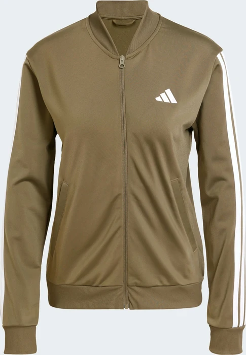 adidas Essentials 3-Streifen Trainingsanzug olive strata (Damen)