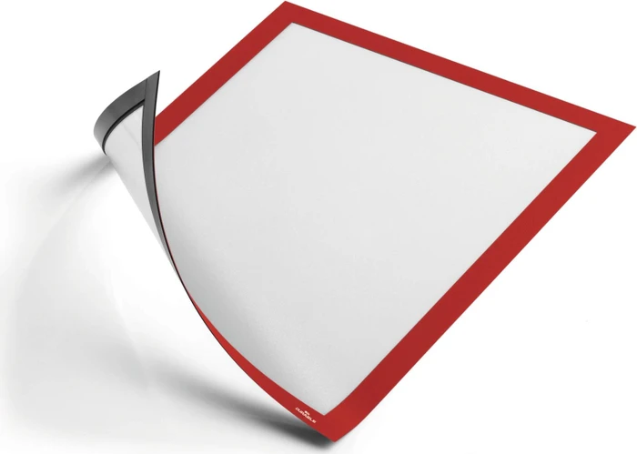 Durable Duraframe Magnetic Schutzrahmen, A4, rot, 5 Stück