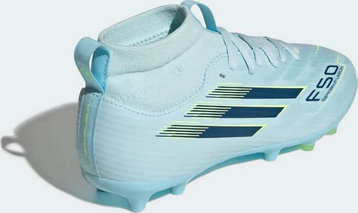 adidas F50 Sparkfusion League Mid Cut FG/AG almost blue/dusky petrol/hi-res yellow (Junior)