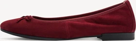 Tamaris Leder Ballerina merlot suede (Damen)