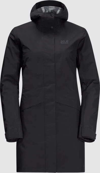 Jack Wolfskin Silent Wisper Funktionsmantel schwarz (Damen)