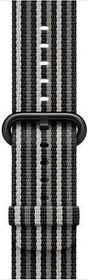 Apple Nylon-Armband gestreift für Apple Watch 38mm schwarz