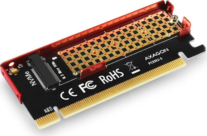 Axagon PCIe -> M.2 PCIe, PCIe 3.0 x16