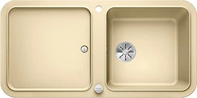 Blanco Yova XL 6 S InFino Einbau Becken reversibel mit Ablauffernbedienung champagner