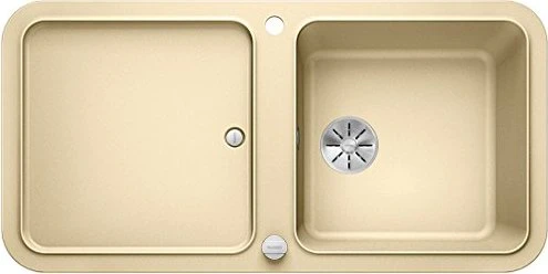 Blanco Yova XL 6 S InFino Einbau Becken reversibel mit Ablauffernbedienung champagner