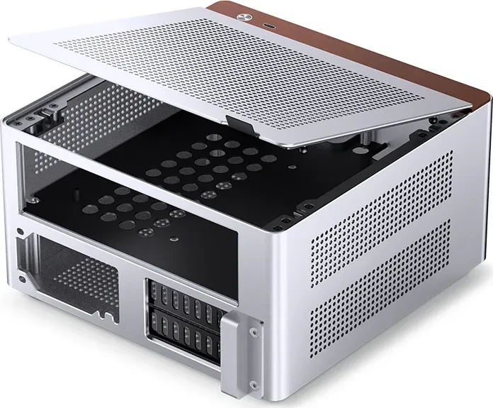 Jonsbo NV10, silber, Mini-ITX