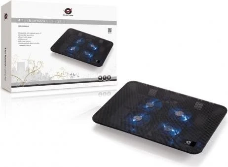 Conceptronic CNBCOOLPADL4F, Notebook-Stand/Notebook-Kühler bis 17"