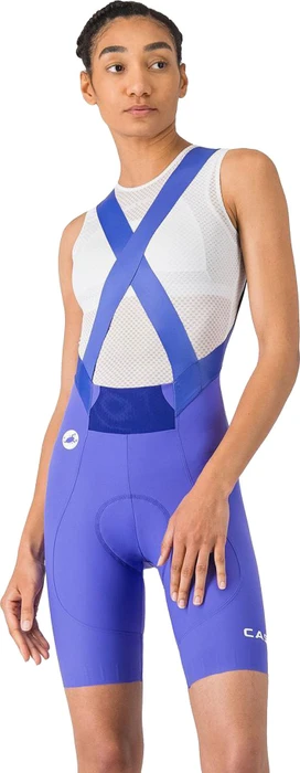 Castelli Espresso 2 DT Bibshort Fahrradhose kurz ultraviolet (Damen)