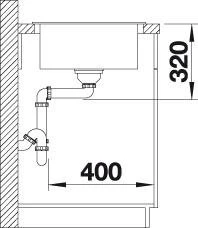 Blanco Mevit XL 6 S Einbau Becken reversibel mit Ablauffernbedienung muskat