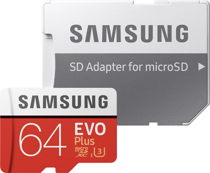 Samsung EVO Plus R100/W60 64GB Kit, UHS-I U3, Class 10