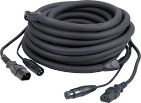 DAP Audio FP12 - IEC/XLR M - IEC/XLR F, 3m blau