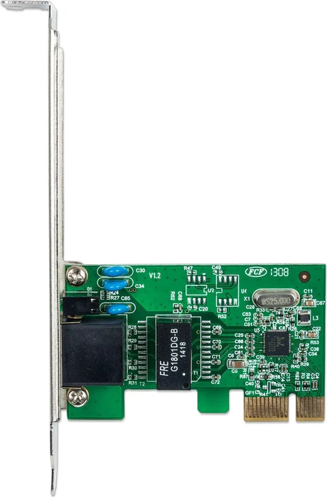 Intellinet Gigabit PCI-Express-Netzwerkkarte LAN-Adapter, RJ-45, PCIe 1.0 x1