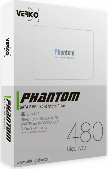 Verico Phantom SSD 480GB, 2.5" / SATA 6Gb/s