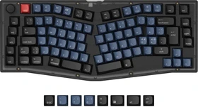 Keychron V10, Frosted Black, 75% Alice Layout, PBT, LEDs RGB, hot-swap, Keychron K Pro BROWN, USB, ND (V10-C3-BO)