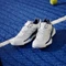adidas Crazyquick Boost Padel cloud white/silver metallic/dark blue (Herren) Vorschaubild