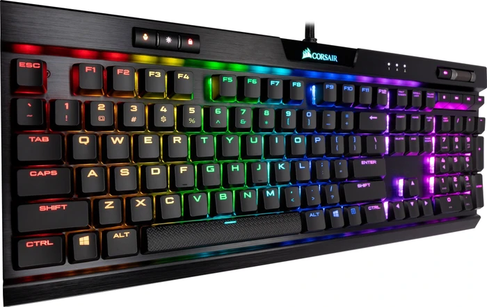 Corsair Gaming K70 RGB MK.2 Low Profile Rapidfire, MX LOW PROFILE RGB SPEED, USB, US
