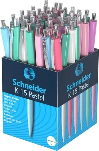 Schneider K15 M pastell Kugelschreiber sortiert, 50er-Pack