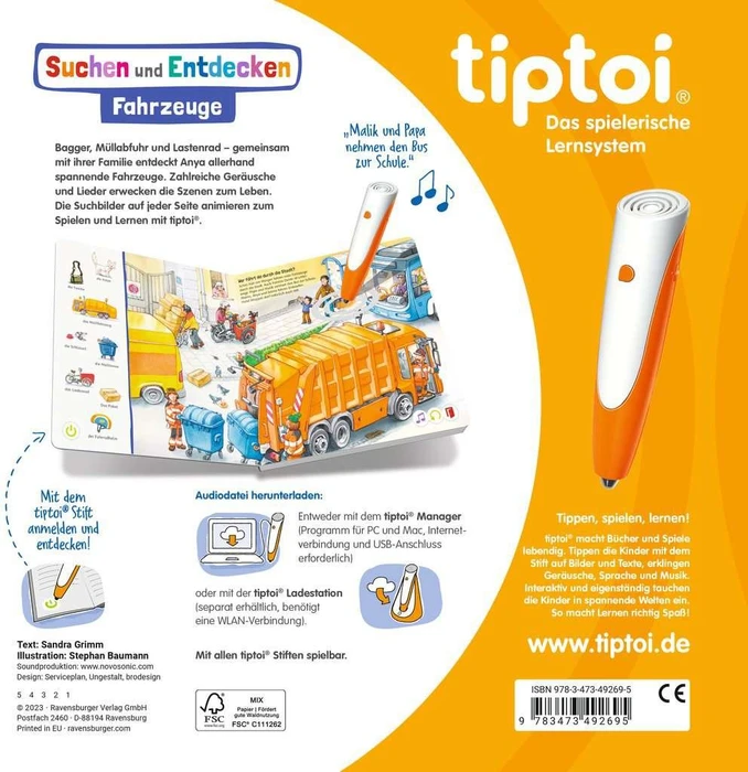 Ravensburger tiptoi Buch: Suchen und Entdecken: Fahrzeuge