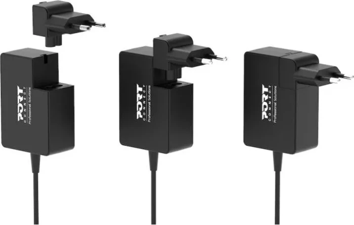 Port Designs International Wall Charger GaN USB-C & USB-A 100W schwarz