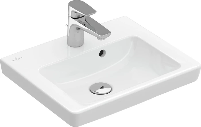 Villeroy & Boch Subway 2.0 Handwaschbecken 45x37x15.5cm, mit Überlauf, weiß alpin ceramicplus