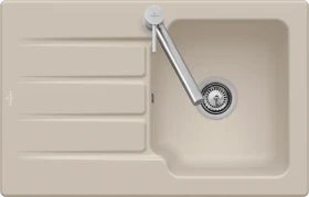 Villeroy & Boch Architectura 45 Einbau Becken reversibel mit Ablauffernbedienung graphite
