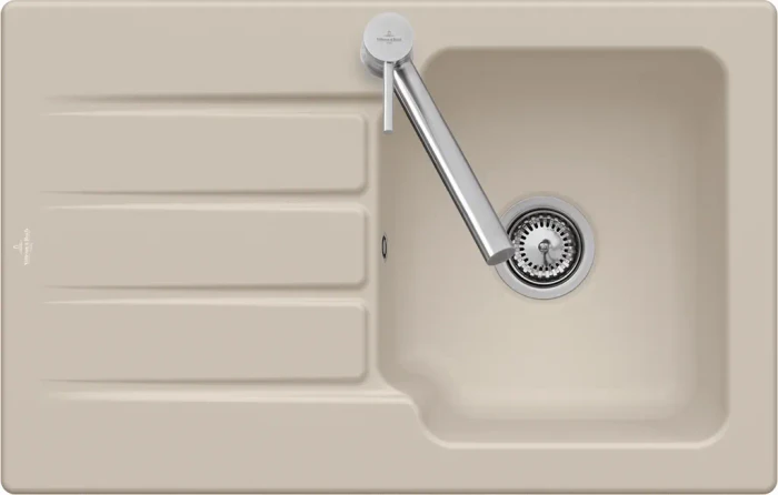 Villeroy & Boch Architectura 45 Einbau Becken reversibel mit Ablauffernbedienung graphite