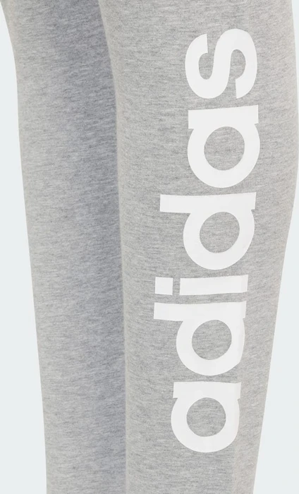 adidas Essentials Linear Logo Cotton Hose lang medium grey heather/white (Junior)