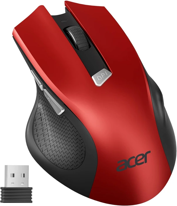 Acer OMR266 2.4GHz Wireless Mouse rot/schwarz, USB