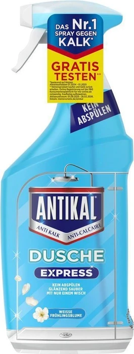 Antikal Kalkreiniger Spray Dusche Express weiße Frühlingsblume, 800ml