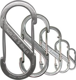 Nite Ize S-Biner Edelstahl Materialkarabiner 90x40mm silber