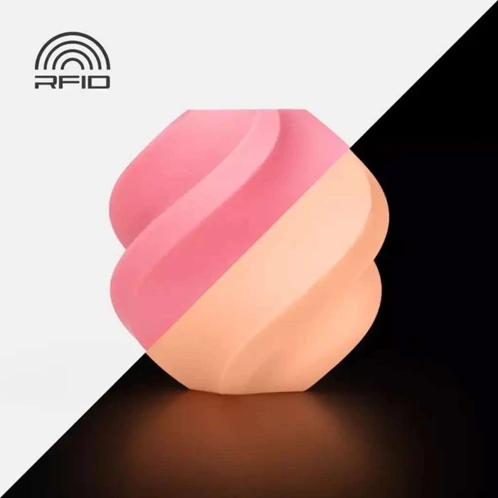 Bambu Lab PLA Glow, rosa, Spule, 1.75mm, 1.00kg