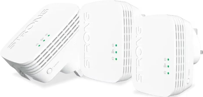 Strong Powerline 1000 Triple Pack Mini, UK, HomePlug AV2, RJ-45, 3er-Pack