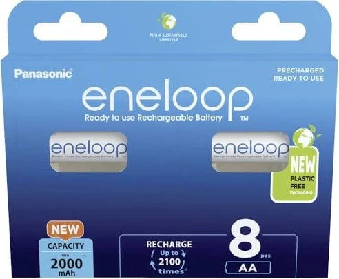 Panasonic eneloop (Gen 5) Mignon AA NiMH 2000mAh, 8er-Pack