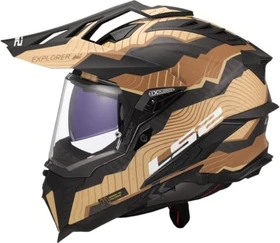 LS2 MX701 Explorer Carbon Trick schwarz/rot/braun/beige