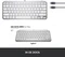 Logitech MX Keys Mini for Mac, LEDs weiß, Logi Bolt, Pale Gray, weiß/grau, USB/Bluetooth, US Vorschaubild