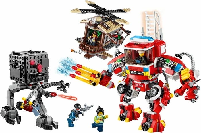 LEGO The Movie - Windmühle und Feuerwehr-Roboter Verstärkung