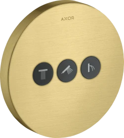 Hansgrohe AXOR ShowerSelect Ventil Unterputz rund für 3 Verbraucher brushed brass