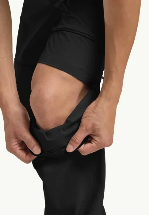 Jack Wolfskin Hikeout Zip-Off Hose lang schwarz (Herren)
