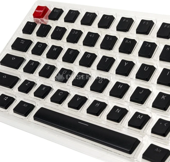 Glorious Aura Keycap Set, Kunststoff (PBT) Double-Shot, schwarz, 105 Tasten (104+1), ANSI-US