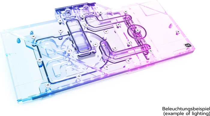 Alphacool Eisblock Aurora Acryl GPX-A AMD Radeon RX 6800/6800XT Gaming Trio X mit Backplate