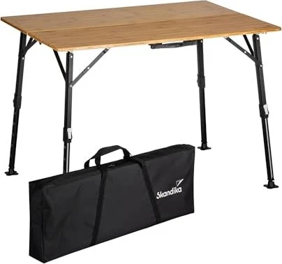 Skandika Tobro Bambus 100x72x70 faltbarer Campingtisch