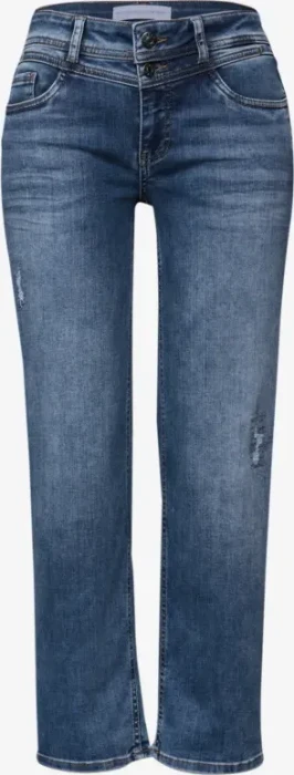 Street One Destroyed Look Jeans mid blue authentic washed (Damen)