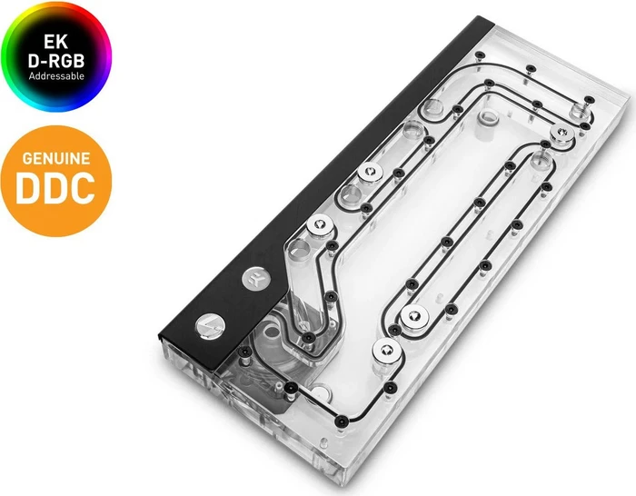 EK Water Blocks Classic Line EK-Classic DP Side PC-O11D G1 D-RGB, Verteilerplatte inkl. DDC 4.2 PWM, ARGB